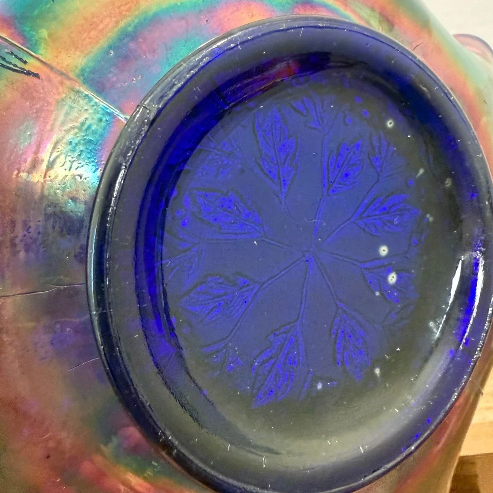 Fenton Holly Carnival Glass Bowl 8.5